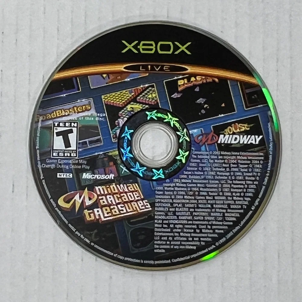 Midway Arcade Treasures Original Xbox Game Complete Manual CIB 2003 Microsoft